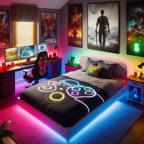 15 Epic Gaming Bedroom Ideas for Ultimate Fun .